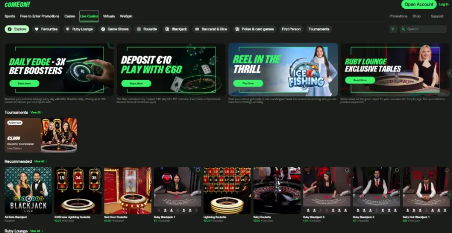 ComeOn screenshot 3