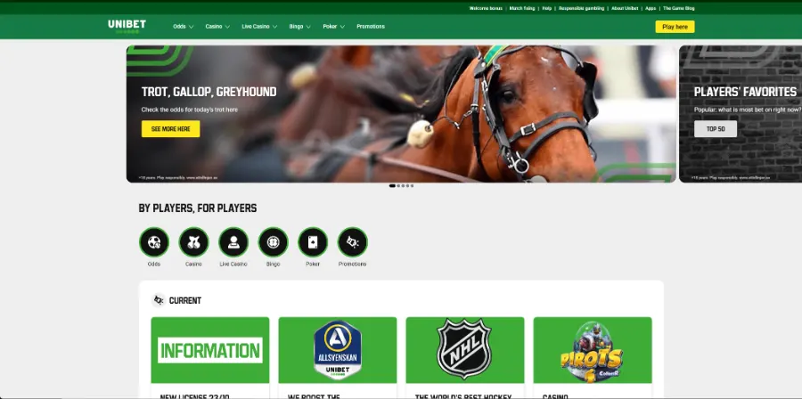 Unibet screenshot 1