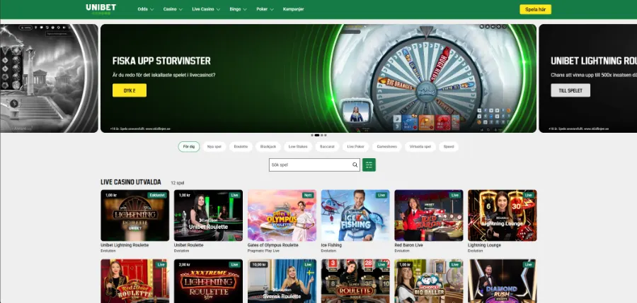 Unibet screenshot 2